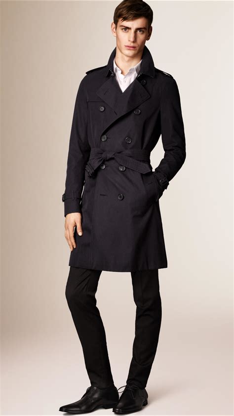 burberry sandringham mens navy|Trench Coats for Men .